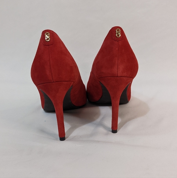 Cole Haan Helen Grand OS Red Leather Suede Pumps - Picture 7 of 12